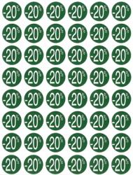 Agipa kortinglabel -20% groen - Set van 10 pakken