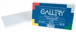 Gallery witte systeemkaarten effen 7,5x12,5 cm - Pak van 100 stuks