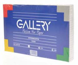 Gallery witte systeemkaarten 12,5x20 cm geruit 5mm - Pak van 100 stuks