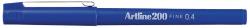 Artline fineliner 200 blauw 