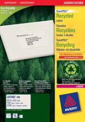 AVERY gerecycleerde etiketten QuickPEEL 199x143mm