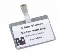 5Star open badge 60 x 90 mm pack of 25 badges