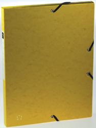 5Star elastobox A4 uit karton geel - Rug van 25mm