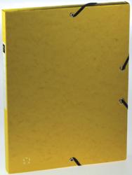 5Star elastobox A4 uit karton geel - Rug van 25mm