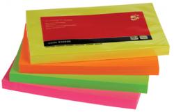 5Star Neon Re-Move Notes 76x127 mm - 4 ass. neonkleuren  