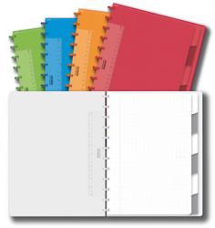 Adoc schrift Colorlines A4 met tabbladen - Commercieel geruit 144 blz 
