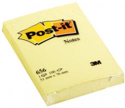 Post-it® Effen notes 51x76 mm geel 