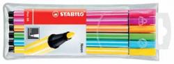 Stabilo viltstift Pen 68 Neon - 6 stuks in plastic etui