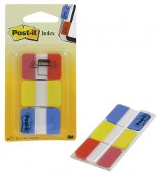 Post-it® Index Strong 25,4 x 38 mm rood,geel en blauw