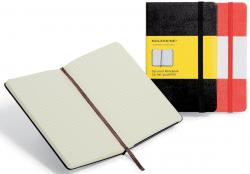 Moleskine notitieboek formaat 13 x 21 cm geruit harde cover 192 bladzijden zwart