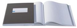 Atlanta kasboeken 16,5 x 21 cm blauw - 2 x 1 kolom - 192 bladzijden