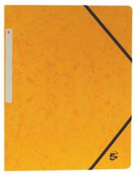 5Star elastomap A4 geel uit glanskarton met elastieken zonder kleppen - Pak van 