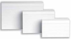 5Star witte systeemkaarten A4 gelijnd - Pak van 100 stuks
