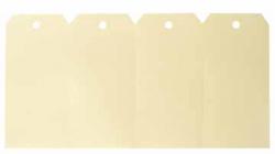 Agipa draadetiketten ivoor 26x60mm