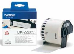 Brother witte tape - labels op rol DK-22205 wit voor labelprinters QL  