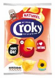 Croky Chips naturel 100g - Doos van 12 stuks