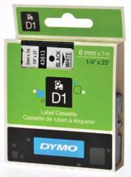 Dymo D1 tape - labeltape 19 mm x 7M zwart/wit