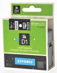 Dymo D1 tape - labeltape 24 mm x 7M wit/zwart