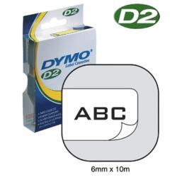 Dymo D2 tape - labelcassette 6 mm x 10 M wit