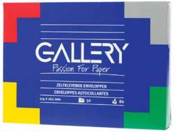 Gallery witte zelfkl. enveloppen 114x162mm, doos van 50 stuks 