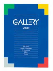 Gallery schrijfblok A4 geruit 5mm - Kopgelijmd - Blok van 100 vel