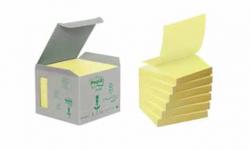 Post-It gerecycleerde Z-notes 76 x 76 mm geel