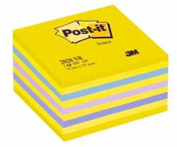 Post-it® Notes memokubussen blauw/groen neon 76 x 76 mm