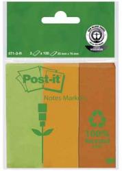 Post-it® Notes gerecycleerde markeerstroken 25x76 mm  