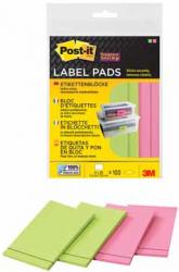 Post-it® Super Sticky etiketten op blok 47,6x73 mm