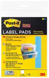 Post-it® Super Sticky etiketten op blok 73x73 mm