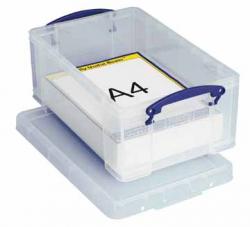 Really Useful Boxes® archive boxes Transparent 9L 395x255x155mm
