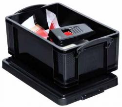 Really Useful Boxes gerecycleerde opbergdoos zwart 9 liter