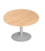 Ronde tafel/vergadertafel met trompetvoet Ø120cm