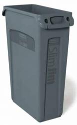 Rubbermaid afvalcontainer - vuilnisbak Slim Jim 87 liter grijs