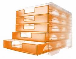 Styro ladenblok Styrolightbox transparant oranje