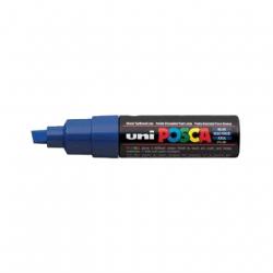 Uni-ball Paint Marker Posca PC-8K beitelpunt 8mm blauw metaal