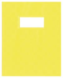 Schriftomslagen uit plastic 160 g/m² geel voor patroonboek