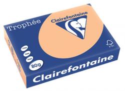 Clairefontaine kopieerpapier Trophée Pastel A4 80 g/m² abrikoos - Pak van 500 ve