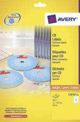 Avery Full size laser etiketten voor CD/DVD 
