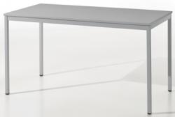 Bisley tafel rechthoek 140x70 cm grijs met grijs onderstel 