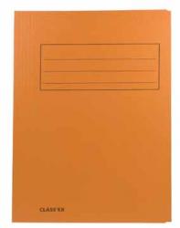Class'ex dossiermap / farde met 3 kleppen folio oranje