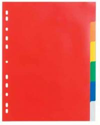 Class'ex neutrale tabbladen A4 uit gekleurde PP 6 tabs 