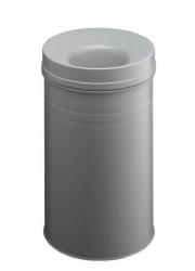Durable afvalbak Safe+ met vlamdover rond 30 liter grijs