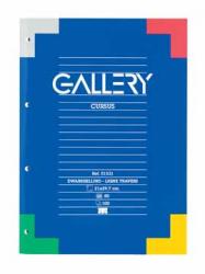 Gallery 4-gaats cursusblok A4 gelijnd
