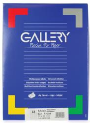 Gallery witte etiketten 70x25 mm  