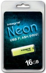 Integral USB Stick Neon 16GB geel
