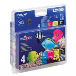 Brother LC1000V inktcartridge voordeelpak Bk,C,M,Y