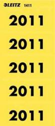 Leitz zelfklevende jaartaletiketten 2011 geel  
