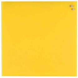 Naga magnetisch glasbord 45 x 45 cm geel