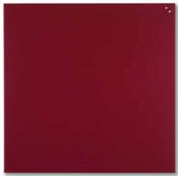 Naga magnetisch glasbord 1 x 1 m rood